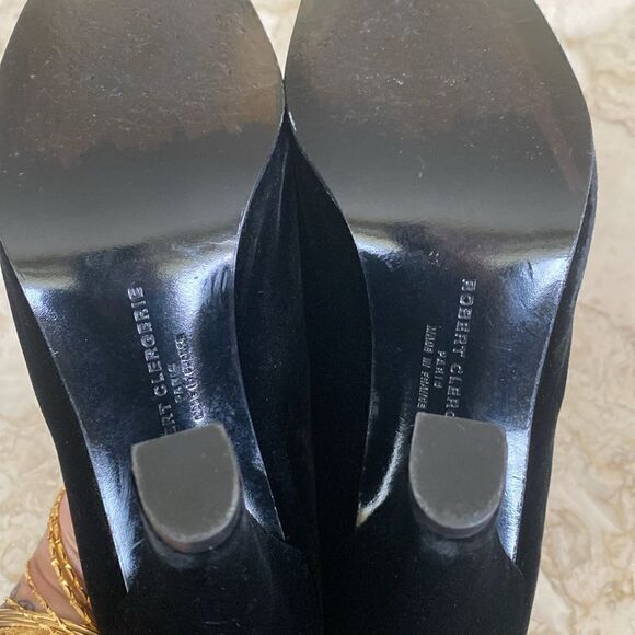 Robert Clergerie Paris Black Velvet Pumps - Picture 8 of 12